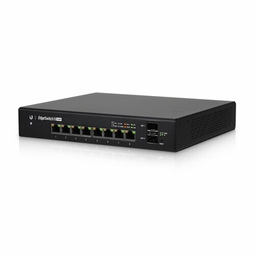 EdgeSwitch 8-150W [ES-8-150W-EU] Ubiquiti PoE-коммутатор, 8х 1G RJ45, 2х SFP, раздача 130 Вт, RTL {10} (025686)