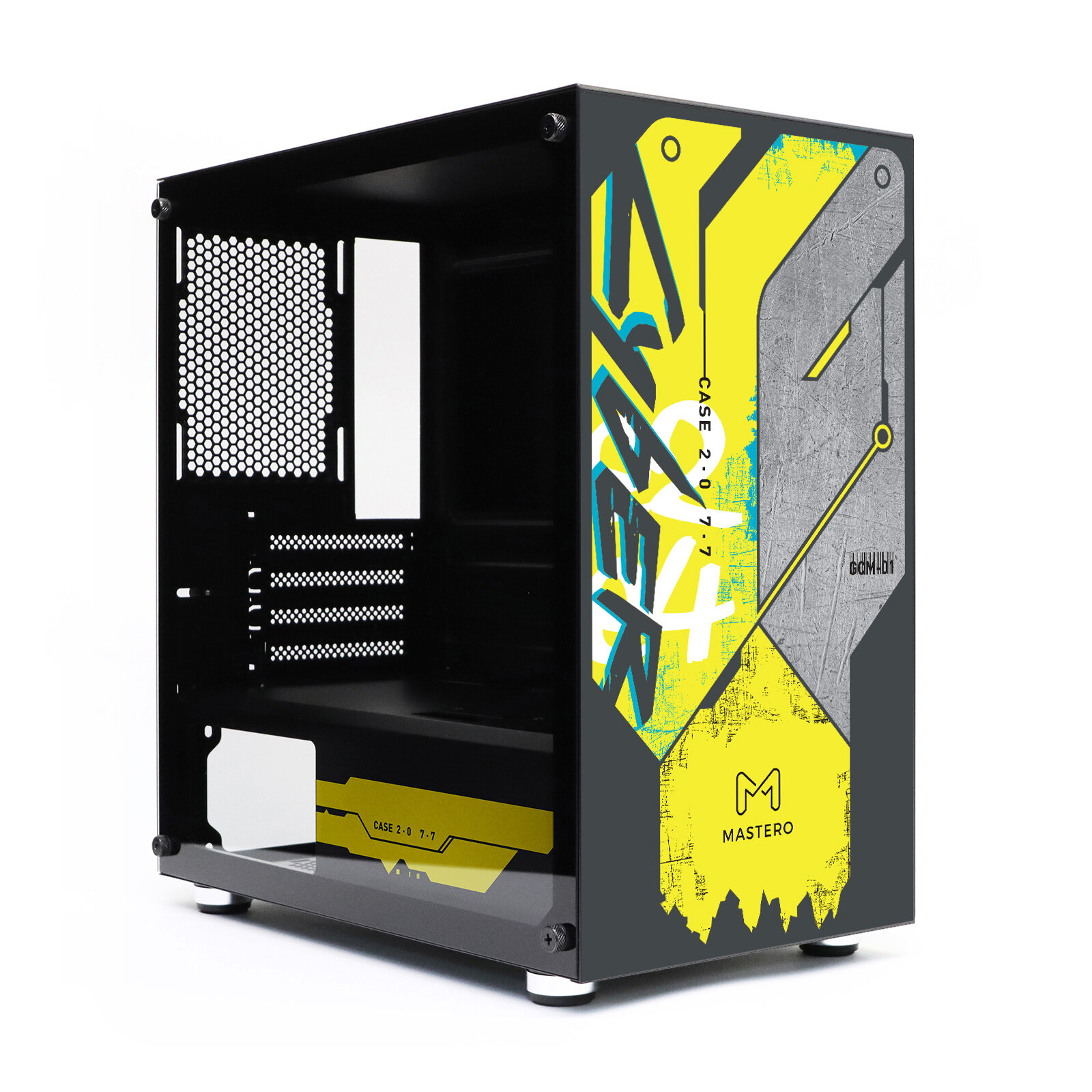 Корпус Mastero CyberCase mATX Mini-Tower без БП черный (MST-GCM-01-CP)