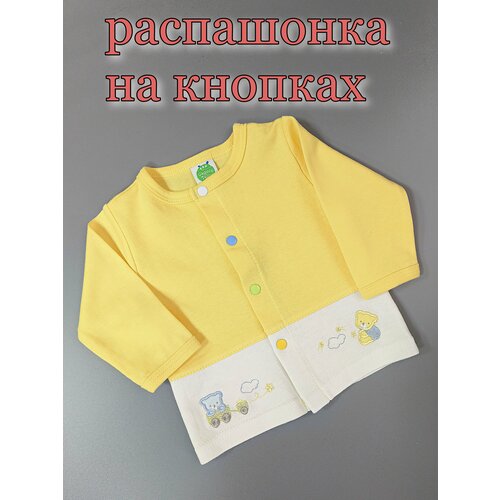 фото Распашонка , размер 3-6, желтый без бренда