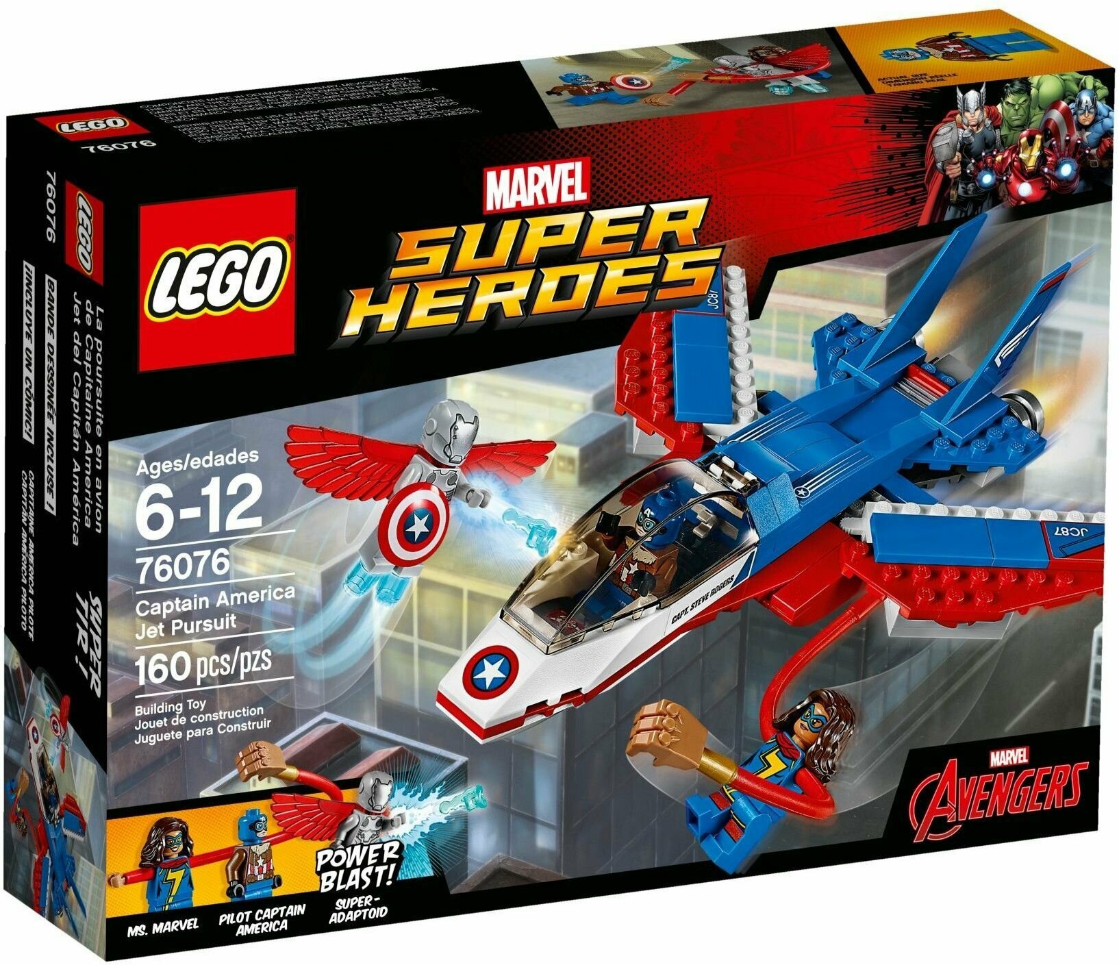 Конструктор LEGO Suoer Heroes 76076 Преследование Капитана Америка