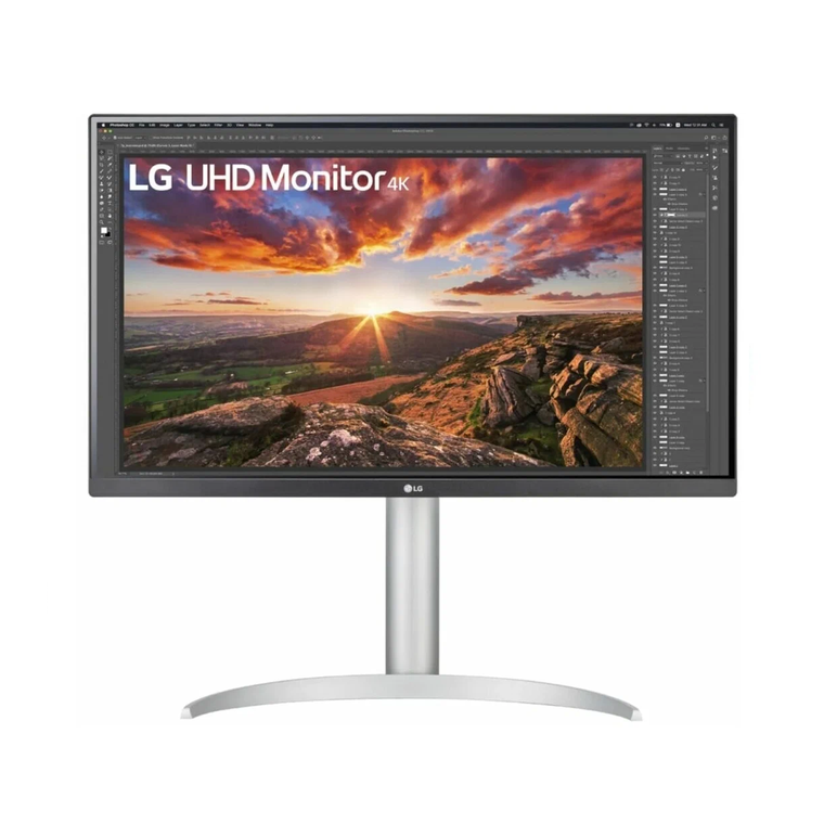 Монитор 27" LG 27UP850N-W, белый/серебристый