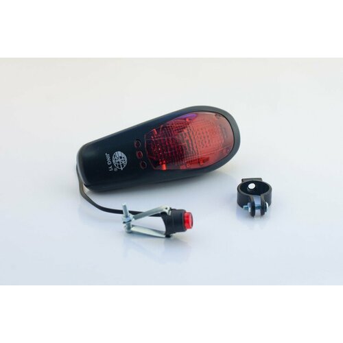 фото Сигнал велосипедный с подсветкой (банан) (черный, 7 led, 8 мелодий, аа*2) (модель - jy-90a) motokot