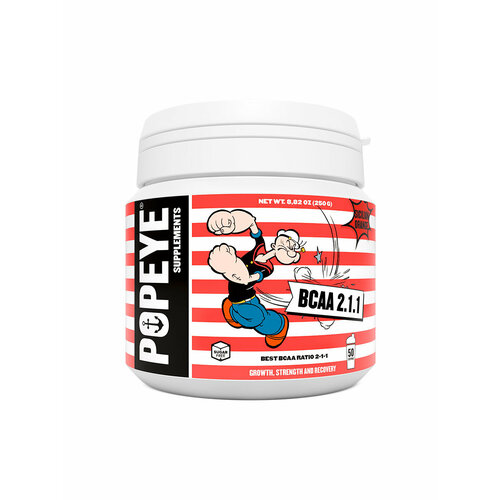 popeye bcaa 2 1 1 500g сицилийский апельсин POPEYE Порошок BCAA 2:1:1Вишневый лимонад банка 250 гр.