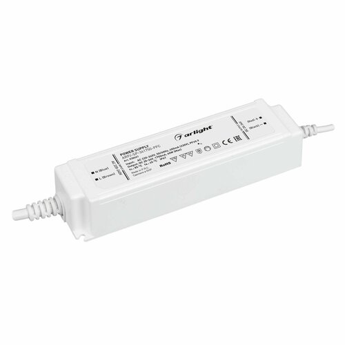 038621 Блок питания ARPJ-SP-341750-PFC (60W, 20-34V, 1.75A) (Arlight, IP67 Пластик, 5 лет)