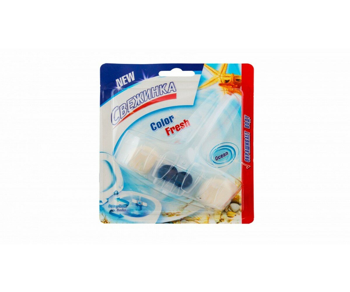 Средство чистящее для унитаза Свежинка WC Color Fresh Голубая вода 2шт*40г - фото №2