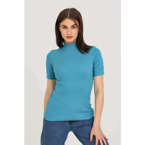 фото Водолазка, размер 50, бирюзовый m-moses