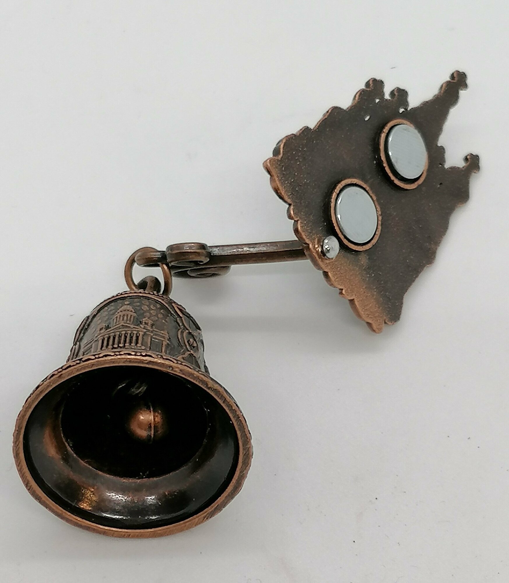 Магнит-колокольчик "Спас-на-Крови" , медь — фото 1