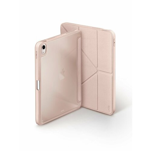 Чехол Uniq Moven (с держателем для стилуса) Pink для iPad Air 10.9 (2022/2020) чехол uniq moven с держателем для стилуса ivory для ipad air 10 9 2022 2020