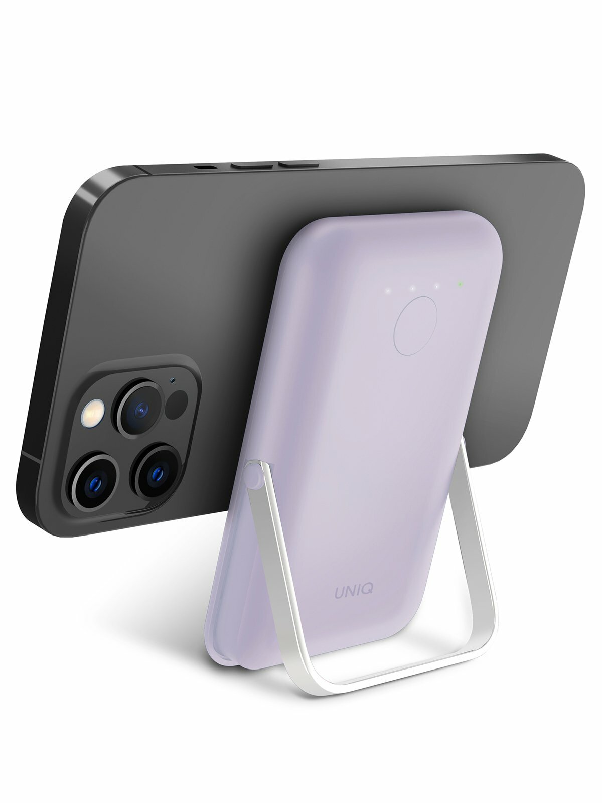 Uniq АКБ HOVEO 5000W Magnetic wireless 15W USB-C PD 20W with stand Lavender