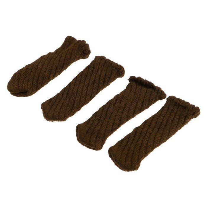 Носки для мебели CAPPIO, цвет коричневый (комплект из 7 шт) - фотография № 1