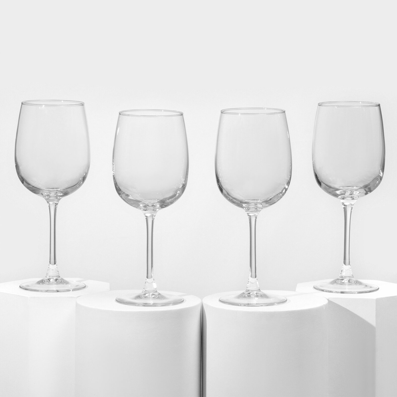 Набор стеклянных бокалов для вина Allegresse 550 мл 4 шт