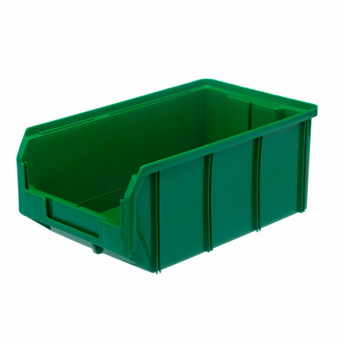 Ящик (лоток) универсальный полипропиленовый Стелла-техник 342х207x143 мм зеленый ударопрочный морозостойкий