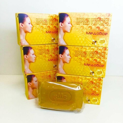 Мыло твердое косметическое Медовое 30х100 гр в индивидуальной упаковке