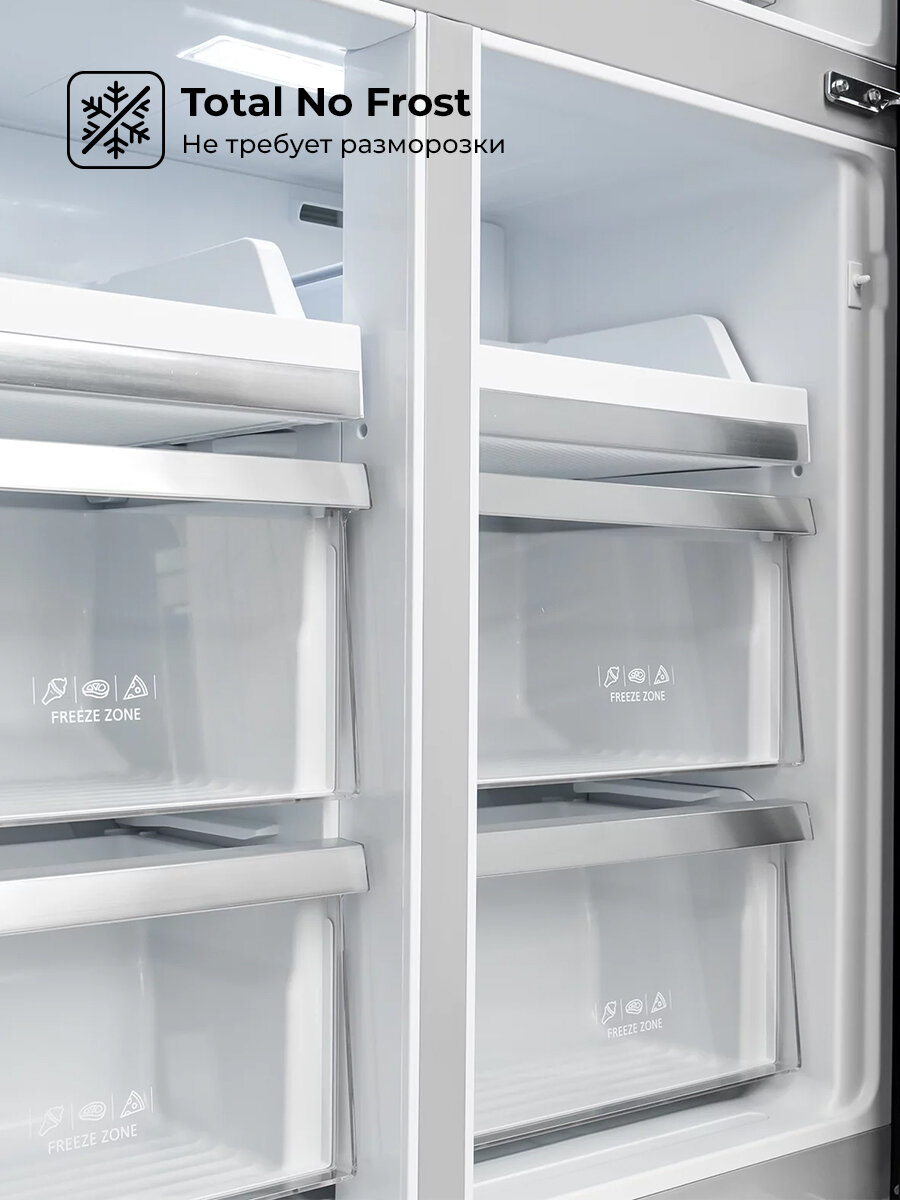 Холодильник трехкамерный Lex LCD505WID - фото №6