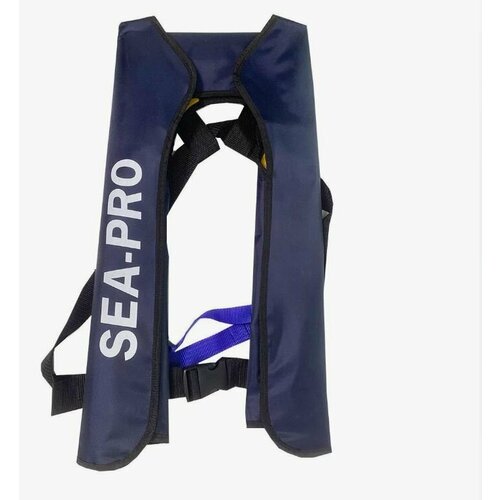 Жилет спасательный автоматический до 250кг Sea Pro, темно-синий