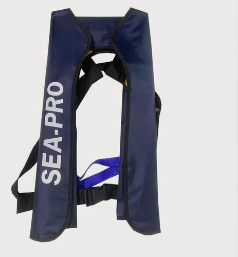 Изображение товара Жилет спасательный автоматический до 250кг Sea Pro, темно-синий