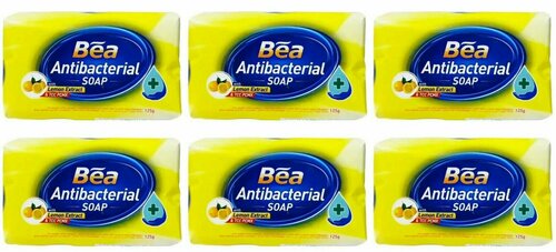 Bea Антибактериальное мыло с экстрактом лимона, 125 г, 6шт