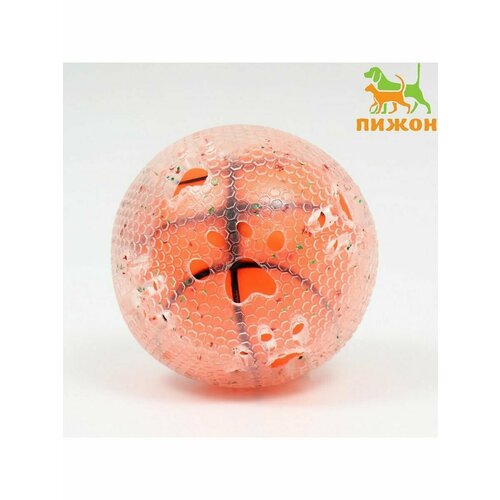 Игрушка для собак Мяч баскетбол-лапки 2 в 1, TPR+винил, 7,5 игрушка для собак гантель вафелька оранжевая 1 шт