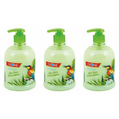 ROMAX, Крем- мыло, Aloe Vera & Eucalyptus, 500 г,3 шт