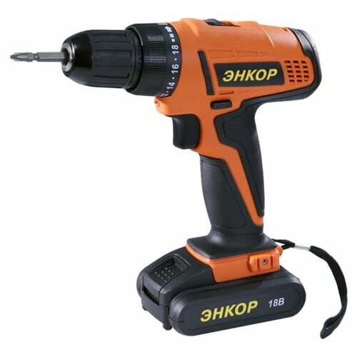 Аккумуляторный шуруповерт Энкор ДША-2 18ЭР10ЛМ 2 акк 20 Ач 50027 745100₽