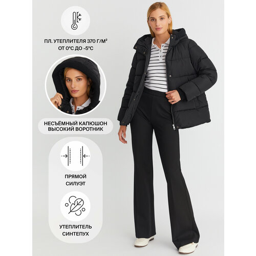 фото Куртка zolla, размер s, черный