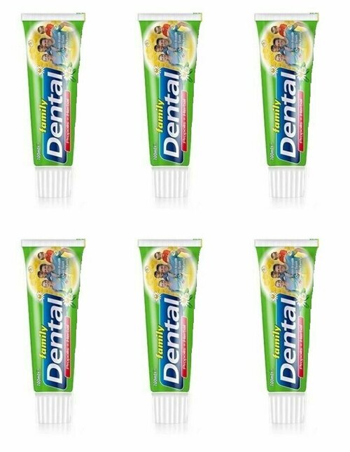 Rubella Зубная паста Dental Family Propolis+Herbal, 100 мл, 6 шт