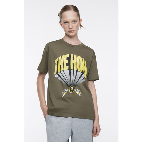 фото Футболка befree, размер xs, зеленый