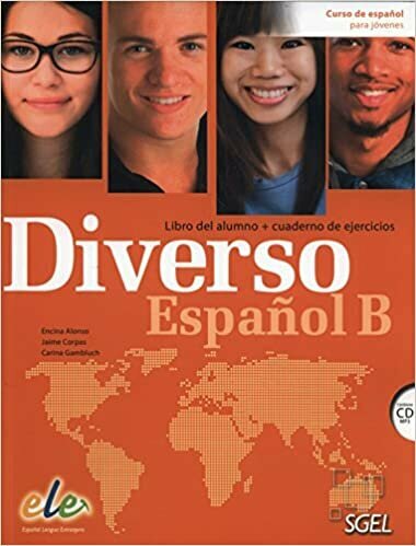 Diverso Espanol B - Libro+Cuaderno+CD, комплект из учебника и рабочей тетради по испанскому языку для студентов и взрослых