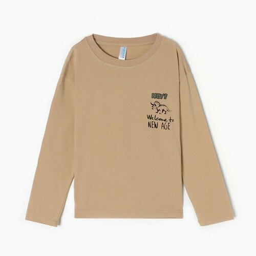 фото Лонгслив takro, размер 134, бежевый