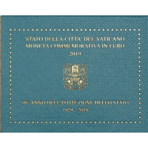 Ватикан 2 евро 2019 90-летие основания города государства Ватикан словения 2 евро 2019 100 летие со дня основания люблянского университета