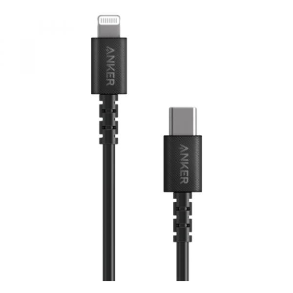 Кабель Anker PowerLine Select USB Type-C - Lightning 0.9 м цвет Черный (A8612H11) - фото №6