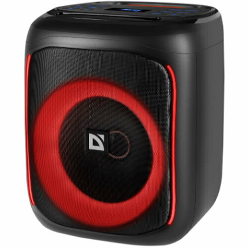Колонка портативная Defender Boomer 50, 50 Вт, LED, bluetooth 5, FM, MP3, MicroSD. встроенный акк. 3600мАч - чёрная
