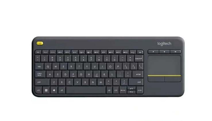 Клавиатура беспроводная Logitech K400 PLUS, Английская клавиатура, черный