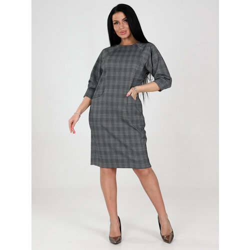 фото Платье ivcapriz, размер 56, черный, серый