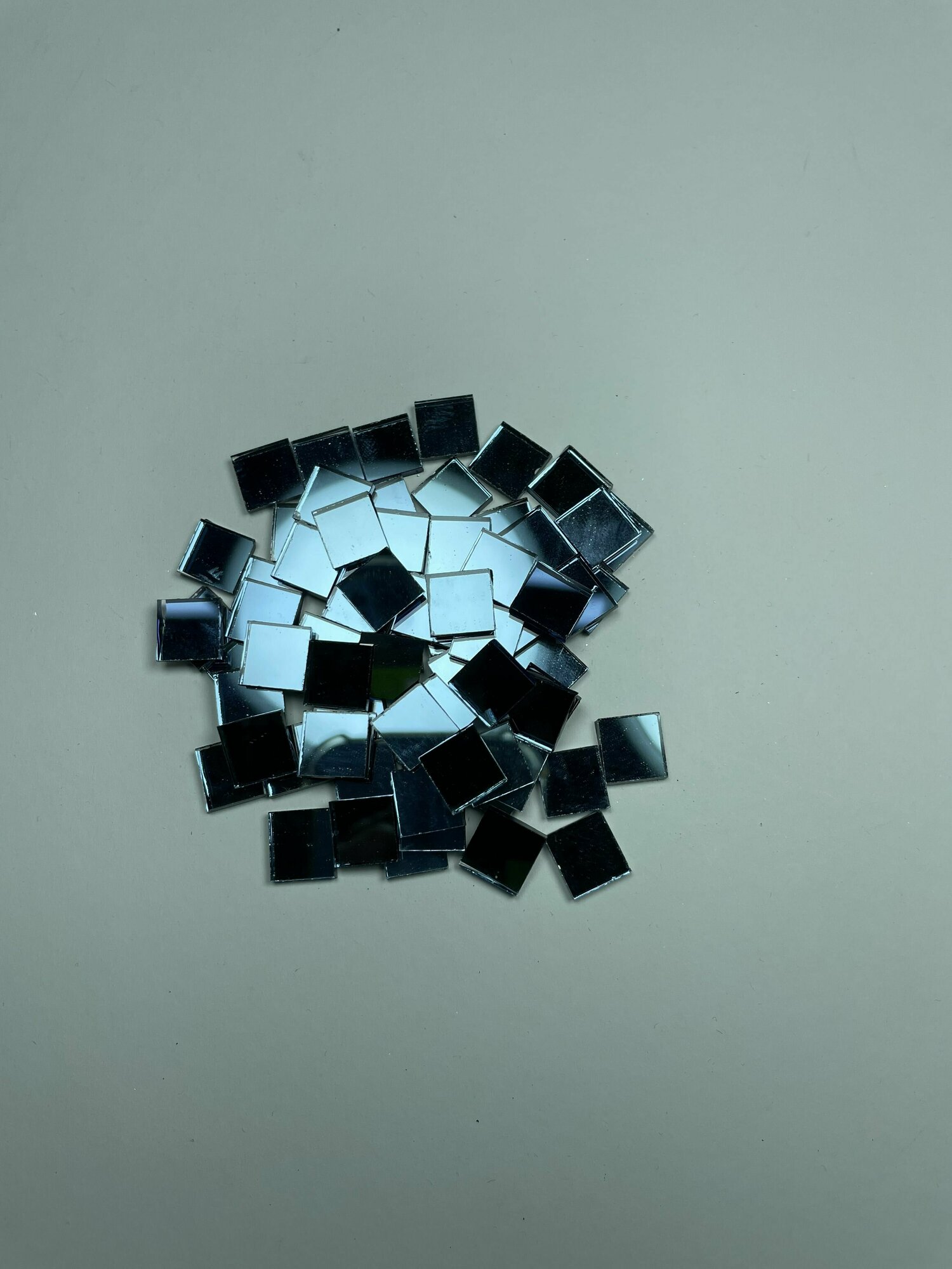 Мозаика голубое зеркало 2 мм, 10х10 мм, 500 шт
