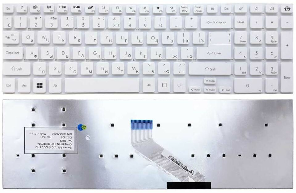 Клавиатура для ноутбука Packard Bell LS11 LS13 TS11 TS44 P5WS0 P7YS0 F4211/ Gateway NV55 NV75