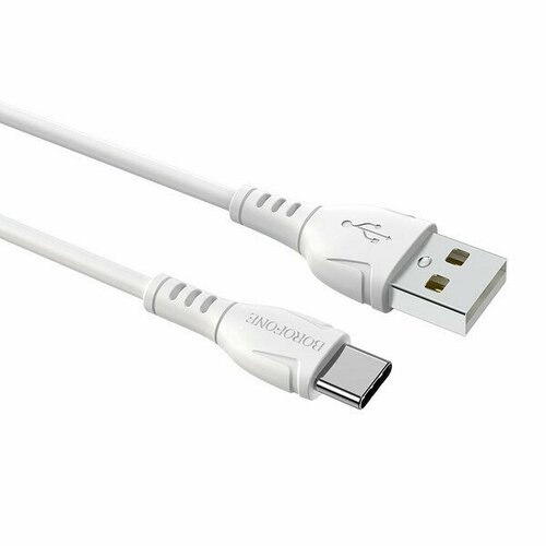 Кабель Borofon Type-C BX51 Triumph , 3А, ПВХ 1м (белый) кабель borofon bx51 usb type c to apple lightning 1 метр 12w белый