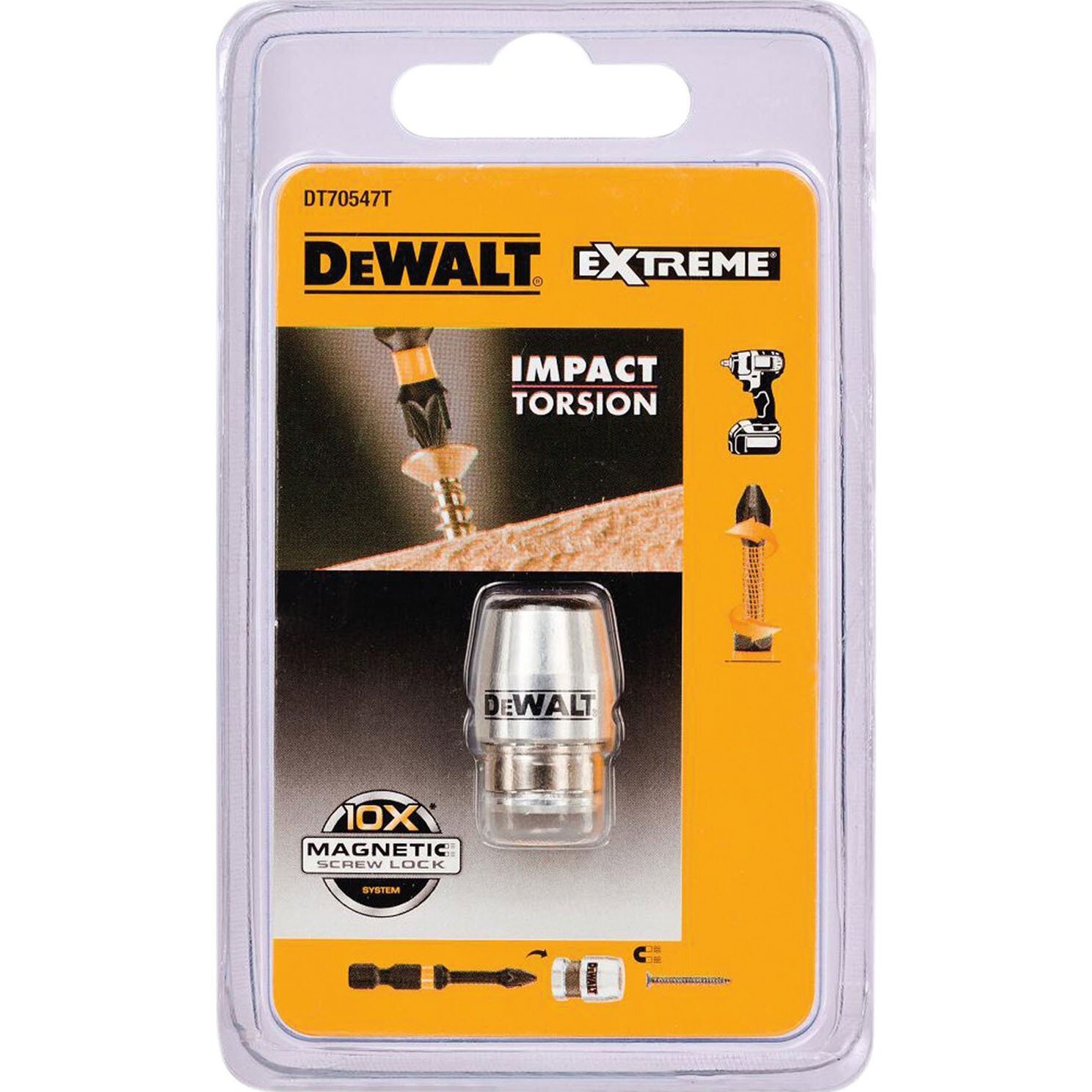 Магнитный держатель для бит IMPACT Torsion Dewalt - фото №17