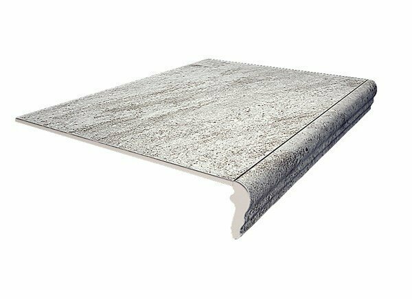 Плитка из керамогранита KERAMA MARAZZI SG158700N/GR фронтальная Терраса серый противоскользящий Ступень 40,2x30 (цена за 1 шт)