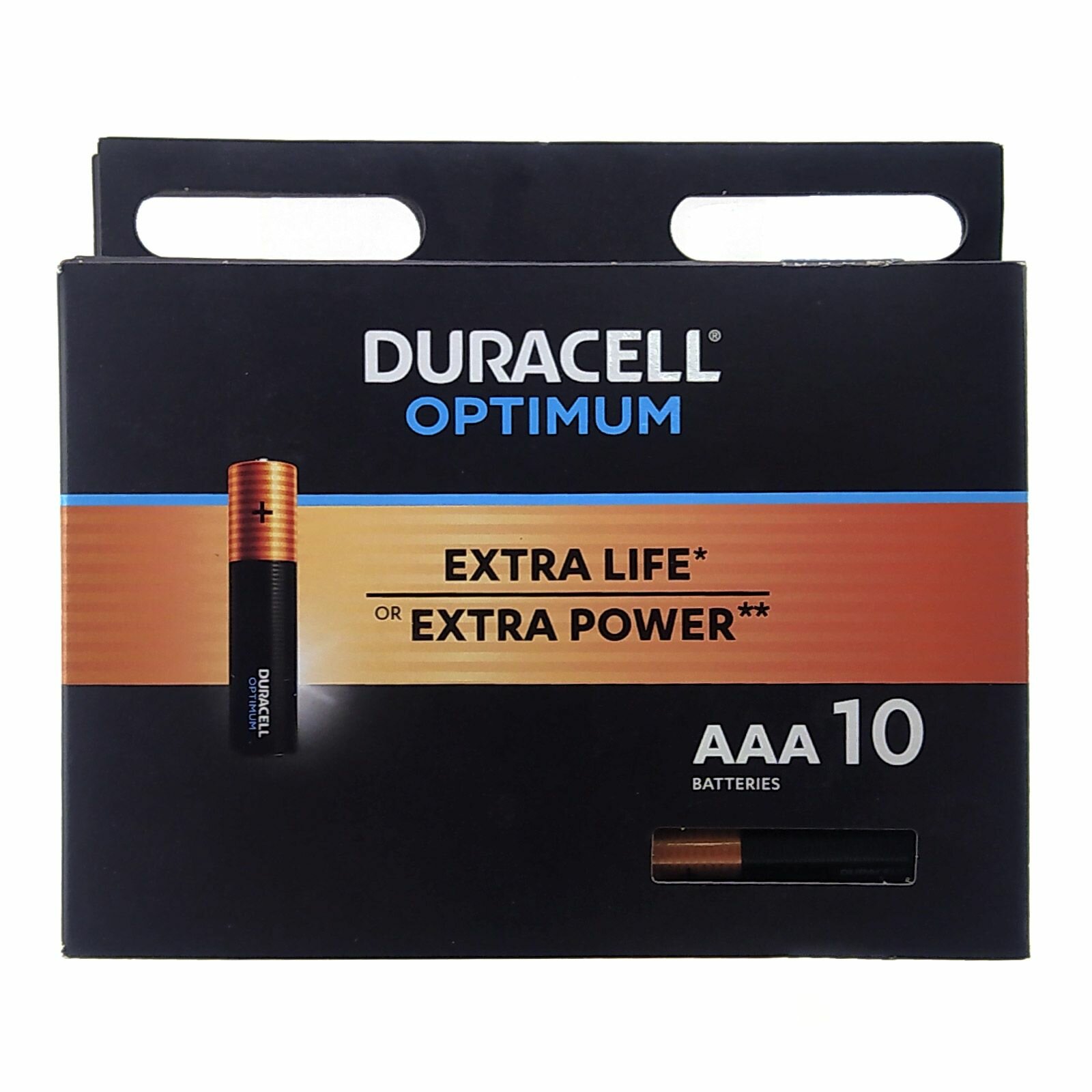 Батарейка (10шт) DURACELL LR03 (AAA) Optimum 1.5В щелочная(алкалиновая)