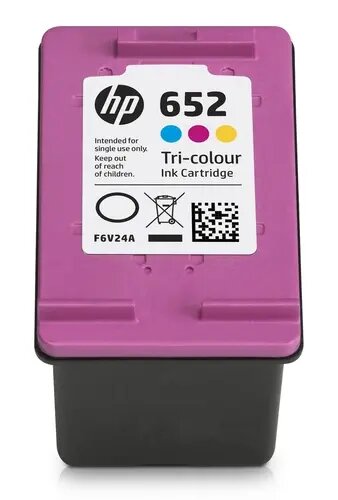 Картридж HP 652 (F6V24AE), голубой/пурпурный/желтый, оригинальный, для HP DeskJet Ink Advantage 2135 / 3635 / 3835 / 4535 / 4675 / 1115