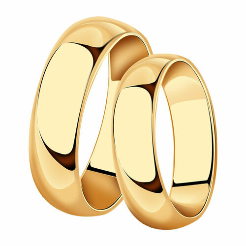 Кольцо обручальное, золото, 585 проба, размер 18.5
