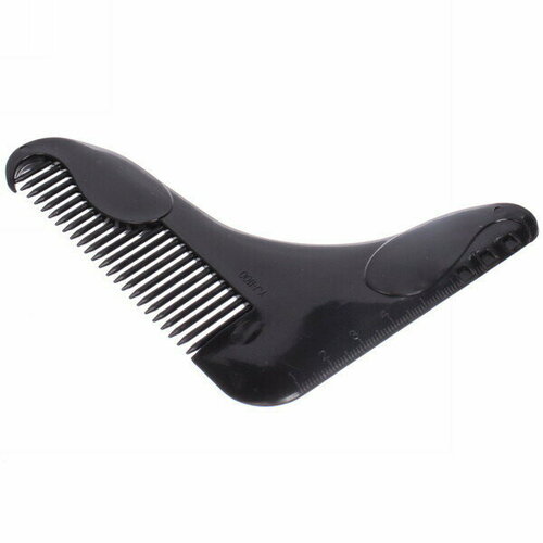 Расческа для бороды «Beard Comb», цвет черный, 12*13см 1pc gentelman barber styling metal comb stainless steel men beard comb mustache care shaping tools pocket size silver hair comb