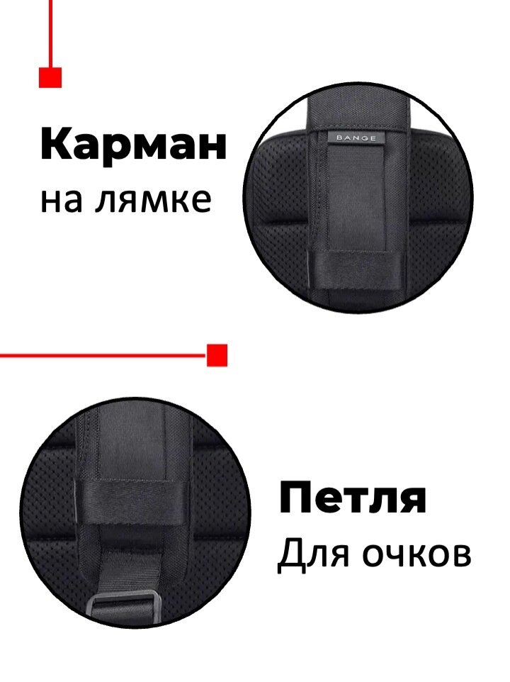 Рюкзак однолямочный Bange BG-7565 black — фото 1