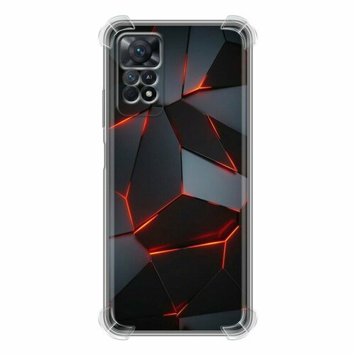 Дизайнерский силиконовый с усиленными углами чехол для Сяоми Редми Ноут 12 Про 4Ж / Xiaomi RedMi Note 12 Pro 4G Яркие абстракции