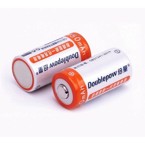 Аккумуляторная батарея CR123A 3,0В 450 мАч Doublepow комплект - 2 штуки