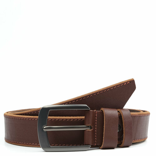 фото Ремень fabretti, размер 120, коричневый