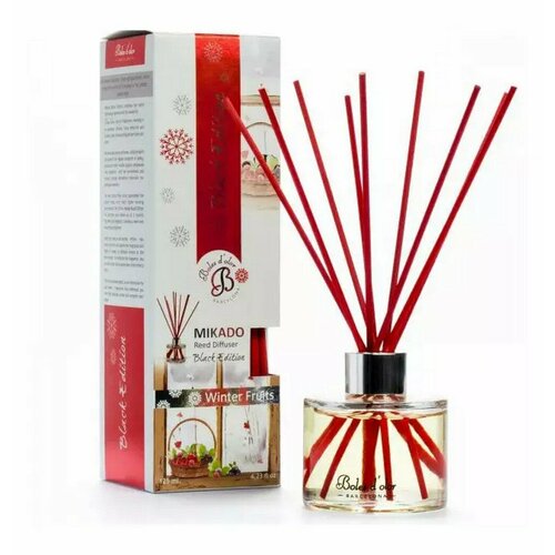 Boles d'olor / Диффузор с палочками 125мл Зимние фрукты / Winter Fruits (Black Edition)
