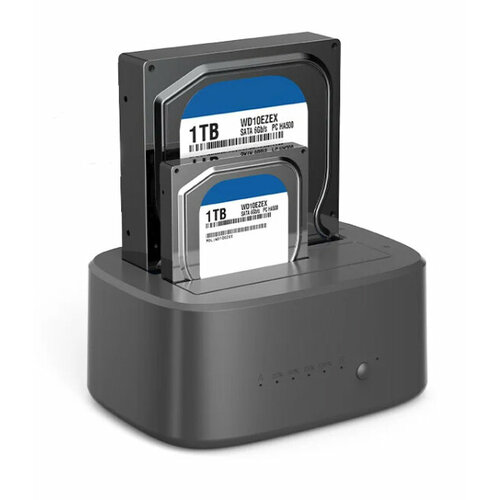 Док-станция на два HDD, SSD 2.5-3.5 UnionSine OfficeClone USB 3.0 с функцией клонирования