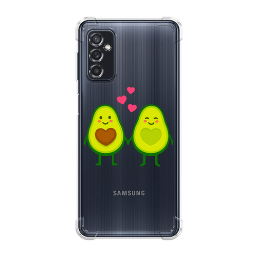 Противоударный силиконовый чехол на Samsung Galaxy M52 / Самсунг Галакси M52 с рисунком Авокадная любовь противоударный силиконовый чехол на samsung galaxy m52 самсунг галакси m52 с рисунком панда на бамбуке